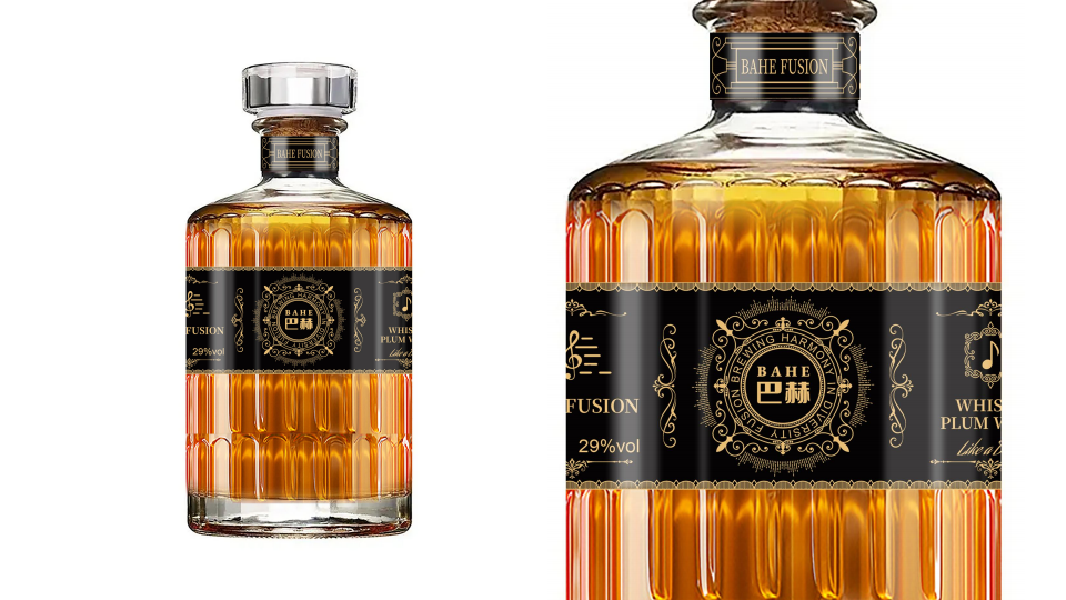 巴赫酒业--酒包装瓶贴设计